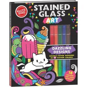 Stained Glass Art: Dazzling Designs (Klutz Activity Book) -- Klutz Press